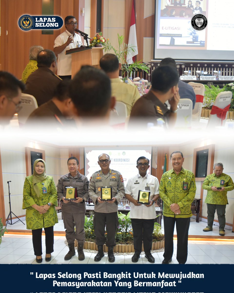Lapas Selong Hadiri Rapat Koordinasi Percepatan Penyelesaian Perkara Pidana se-Wilayah NTB