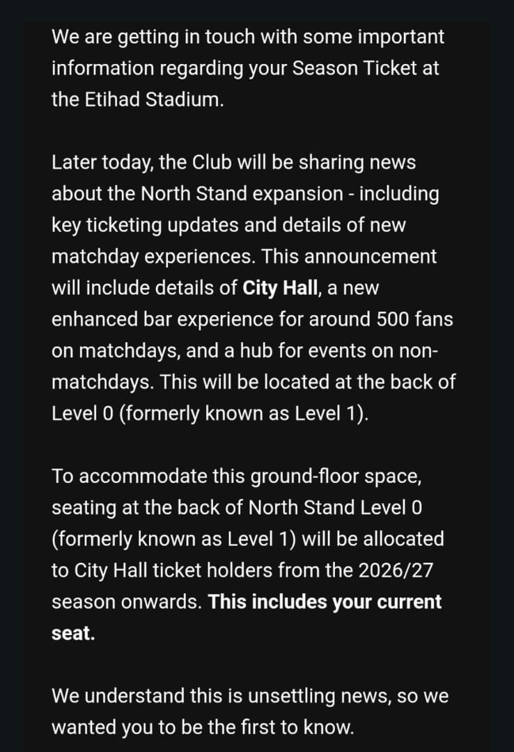 As expected: no proper season tickets being made available - despite some claiming otherwise last season, and long term season ticket holders being forcibly removed for the benefit of a new hospitality section in the middle of the so called "blue wall". Absolute joke.