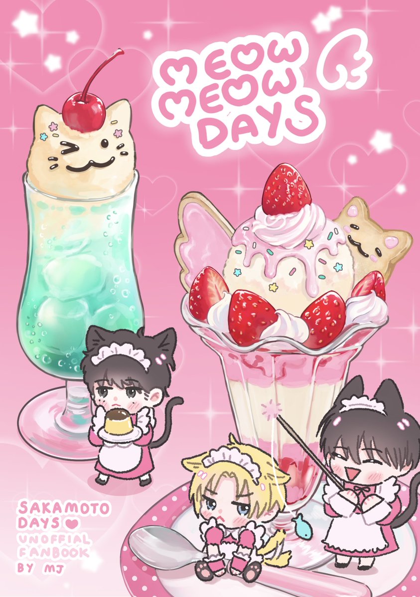 14yumio's tweet image. Preview - MEOW MEOW DAYS 🍓🪽✨
⋆。‧˚ʚ SAKAMOTODAYS Fanbook | 42p ɞ˚‧。⋆
มาลงพรีวิวให้ก่อน เดะฟอร์มจะมาพร้อมใบเมนูค่ะ
เจอกันที่งาน #CA10_SAT #CA10 #ComicAvenue10
🎀(*ᴗ͈ˬᴗ͈)ꕤ*.゚
