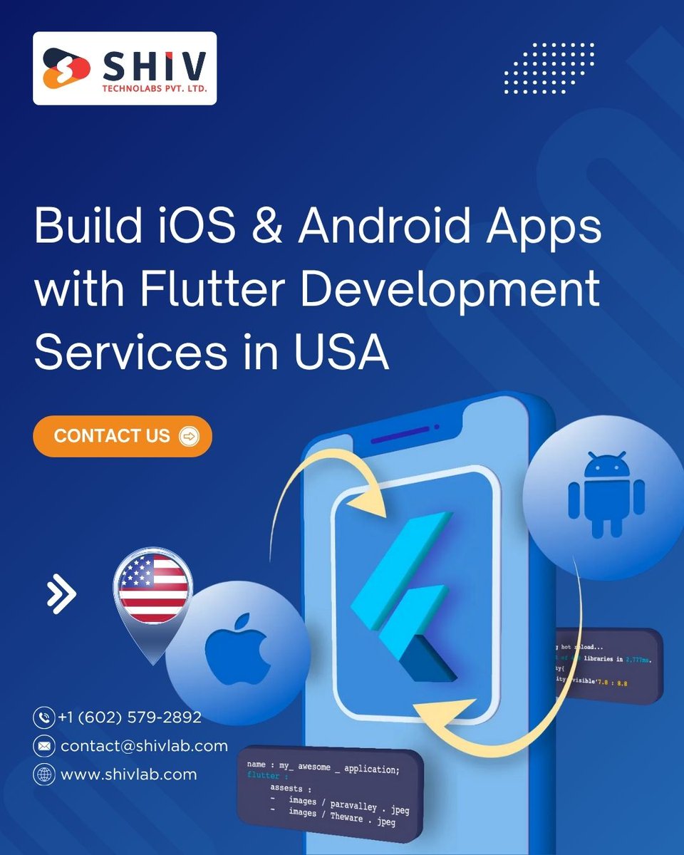 Shiv_Technolabs's tweet image. 📱 𝗕𝘂𝗶𝗹𝗱 𝗶𝗢𝗦 & 𝗔𝗻𝗱𝗿𝗼𝗶𝗱 𝗔𝗽𝗽𝘀 𝘄𝗶𝘁𝗵 𝗙𝗹𝘂𝘁𝘁𝗲𝗿 𝗗𝗲𝘃𝗲𝗹𝗼𝗽𝗺𝗲𝗻𝘁 𝗦𝗲𝗿𝘃𝗶𝗰𝗲𝘀 𝗶𝗻 𝗨𝗦𝗔
📞 Call: +1 (602) 579-2892
📩 Email: contact@shivlab.com
🌐 Website: shivlab.com/flutter-app-de…
#flutterdevelopment #shivtechnolabs #knightcoders