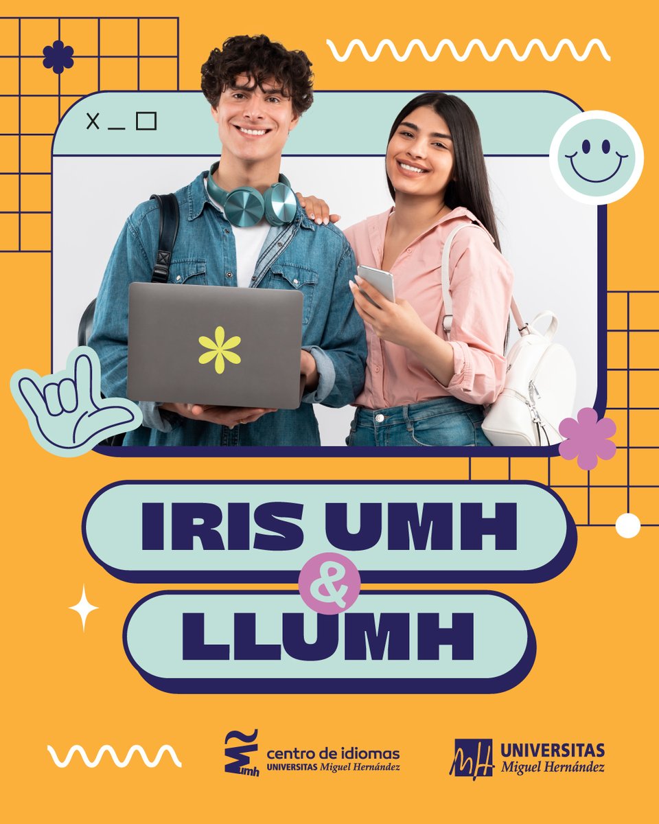 📢¿Quieres mejorar tus idiomas? Si eres estudiante de la <a href="/UniversidadMH/">UMH</a> tenemos la solución.

💻Nuestras plataformas online para la comunidad UMH:

🔹 IRISUMH para inglés.
🔹 LLUMH para valencià.

Completamente GRATIS, sí, has leído bien.
📌¡Inscríbete ya! idiomasumh.es/es/umh