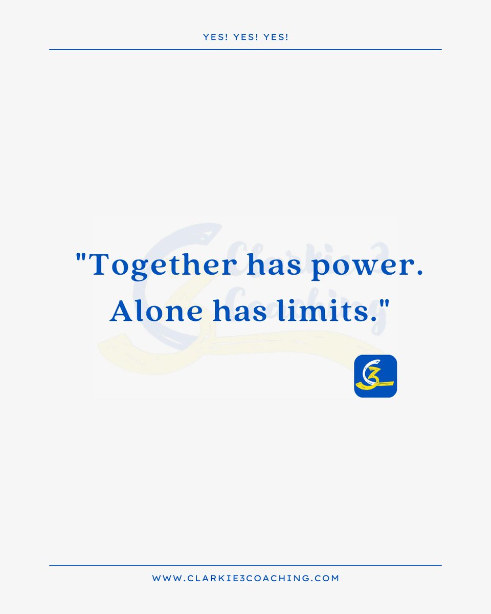 When people unite around a shared purpose and vision, extraordinary things happen. Together truly does have power.
#YesYesYes💙💛 #TogetherHasPower #PositivityFuelsPerformance