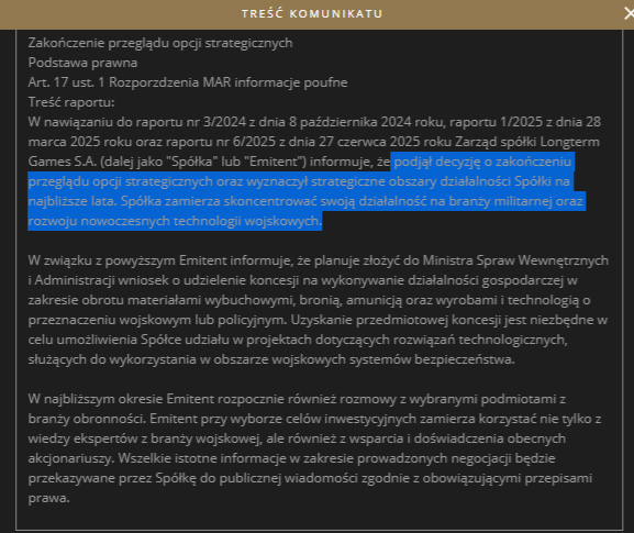 KamilZamojc's tweet photo. #LongtermGames i branża militarna...

kto inwestuje na GPW ten się w cyrku nie śmieje!

Najgorsze, że ktoś się na to łapie... 🥲 https://t.co/BVIeWSyJNk