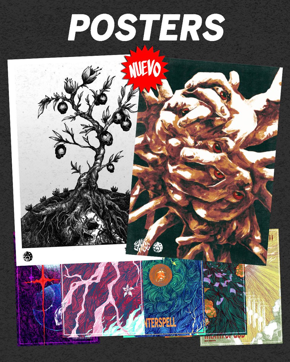 también tendré posteres de mis ilustraciones del necrobloom y valgavoth !!!