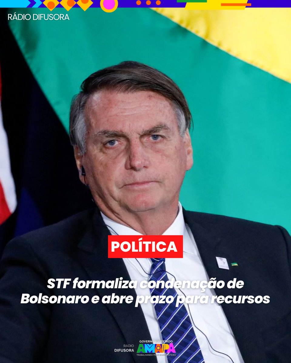 📜 STF publica acórdão que condena Bolsonaro

⚖️ O Supremo Tribunal Federal (STF) publicou o acórdão do julgamento que condenou o ex-presidente Jair Bolsonaro (PL) a 27 anos e 3 meses de prisão por tentativa de golpe de Estado e outros crimes. O documento formaliza os votos dos