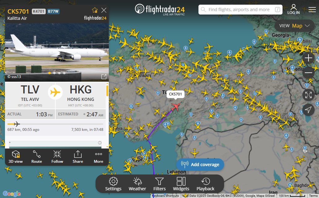 Dışişleri Bakanı Hakan Fidan, TBMM’de yaptığı konuşmada Türkiye’nin "İsrail ile tüm ticareti kestiğini" ve "hava sahasını İsrail uçuşlarına kapattığını" söylemişti.

Ancak kararın, ticari transit uçuşları kapsamadığı görülüyor. Şu anda Tel Aviv'den kalkan çok sayıda uçak Türk