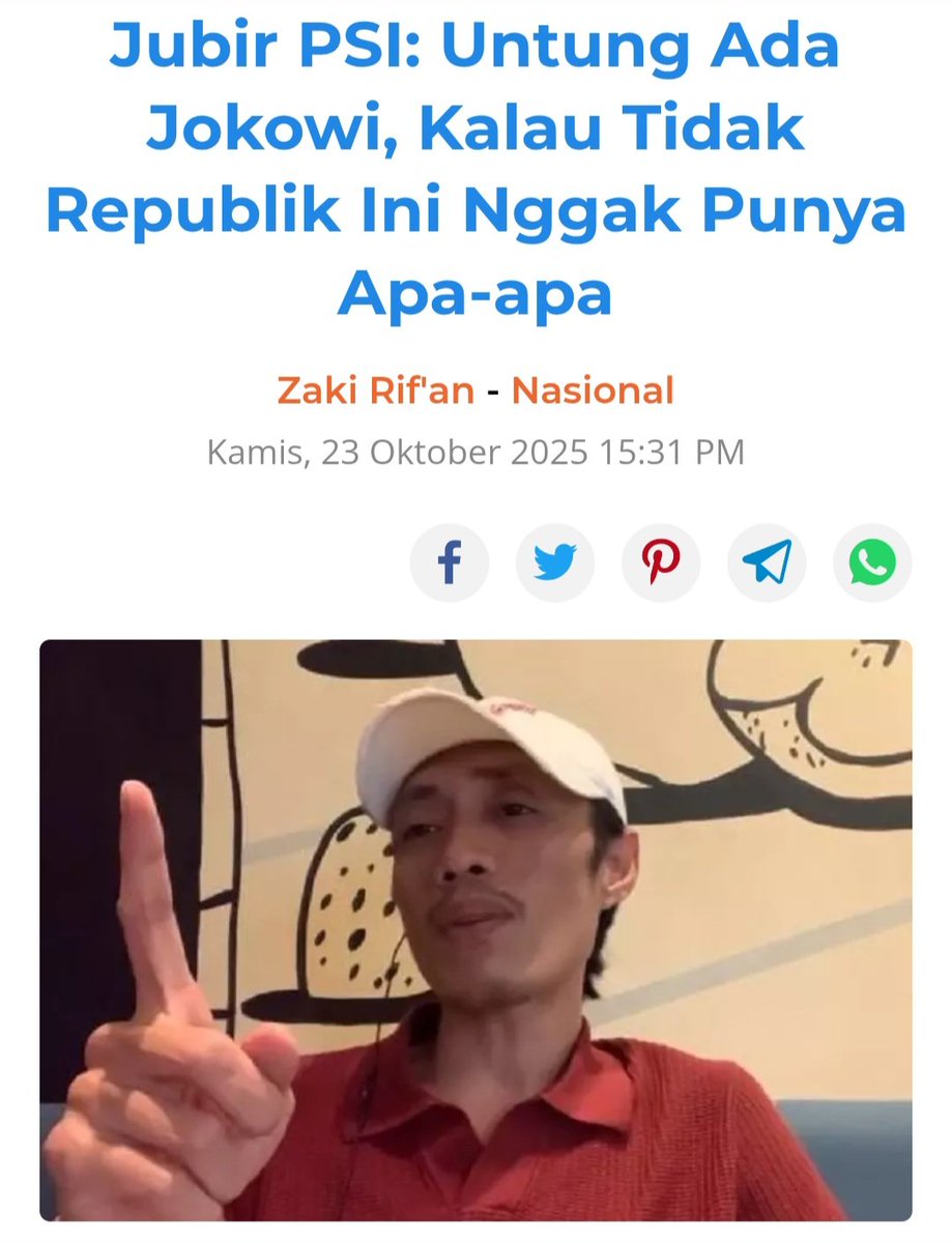 Ternak2 Mulyono ini GILAnya makin ga ketulungan. Masa kalo Jokowi gak ada, Indonesia jadi tidak punya apa2?

Ini artinya sebelum Jokowi Indonesia masih zaman Purbakala.

Memuji secara berlebihan hanya akan membuat OTAK makin GILA karena khayalan tinggi yang melebihi kenyataan.