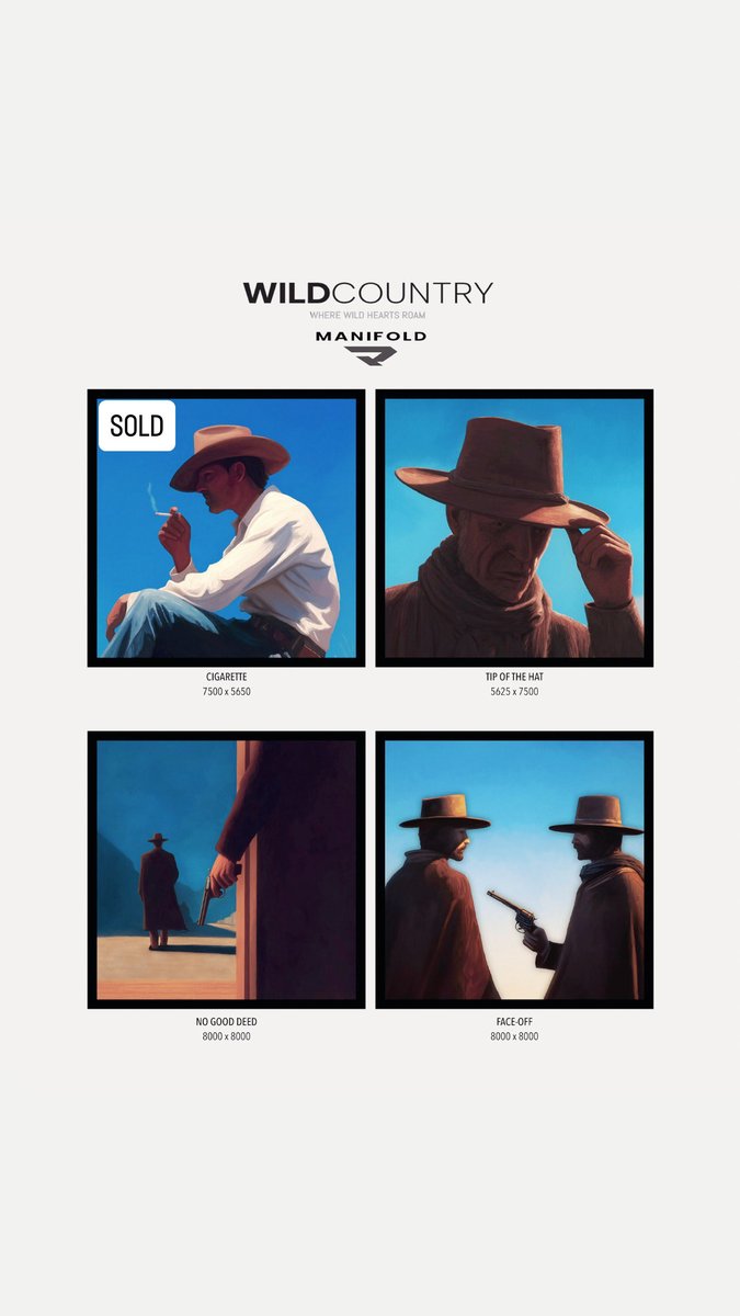 Metpenfaul (@metpenfaul) on Twitter photo WILD COUNTRY still has 3 available pieces left.
Special thanks to <a href="/rinfitmonster/">rinfitmonster</a>
for supporting this series as the first to collect.
These are all done by hand and start at a very low auction reserve of 0.045 ETH.
I have always planned to have these printed and signed WILD COUNTRY still has 3 available pieces left.
Special thanks to <a href="/rinfitmonster/">rinfitmonster</a>
for supporting this series as the first to collect.
These are all done by hand and start at a very low auction reserve of 0.045 ETH.
I have always planned to have these printed and signed