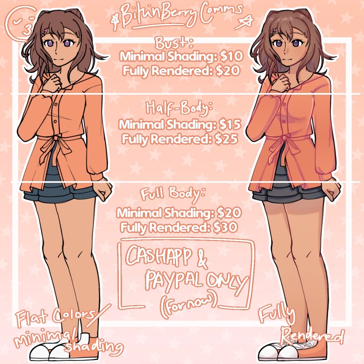 berrybituin's tweet image. reopening my comms 🎉
examples + policies can be found here → starclipscomms.carrd.co

♡ + ↻ are highly appreciated!