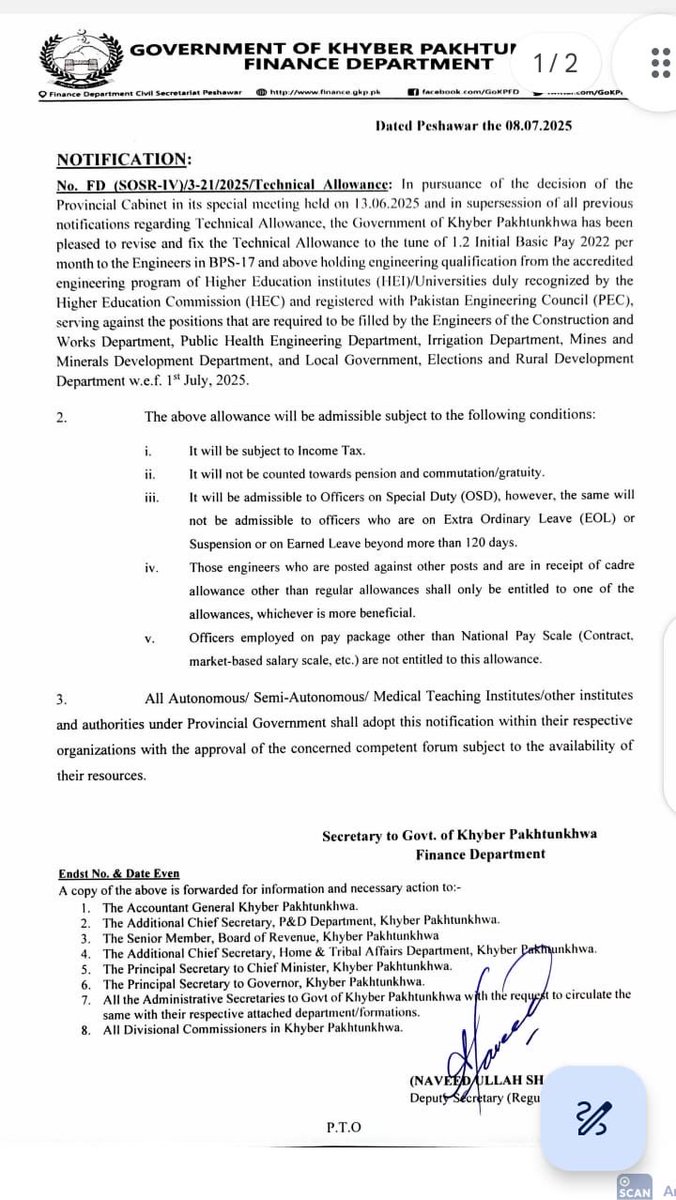 CESibghatullah's tweet photo. Aoa Sir, hope u are doing well. Sir, Technical Allowance notified by Finance Dept for B. Sc engrs is still not adopted by Local Council Board, Local Government dept, despite already mentioned in notification. Kindly look into it and issue directions to concerned. @CSKPOfficial https://t.co/LwacOPj8Mo