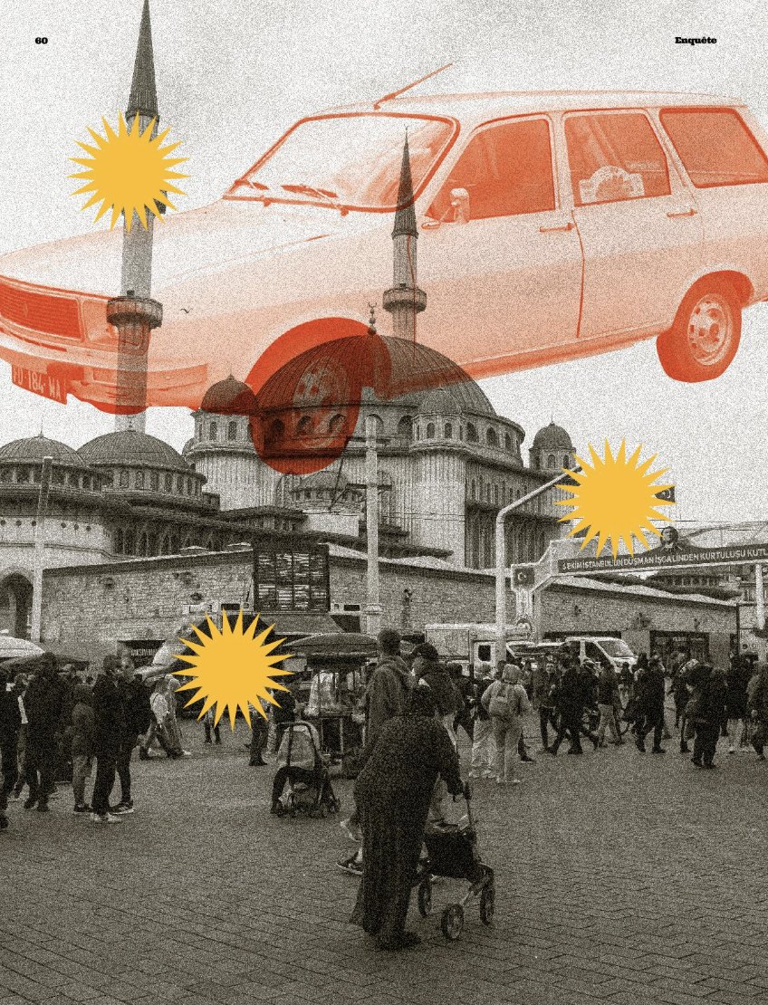 En France, la Renault 12 c'est les années Giscard. En Turquie, son modèle blanc symbolise la brutalité d'État contre les Kurdes et des milliers de disparitions non élucidées. Encore aujourd'hui, en plein processus de paix, elle sert à faire peur. Dans le dernier  <a href="/SocietyOfficiel/">Society et Society+</a>