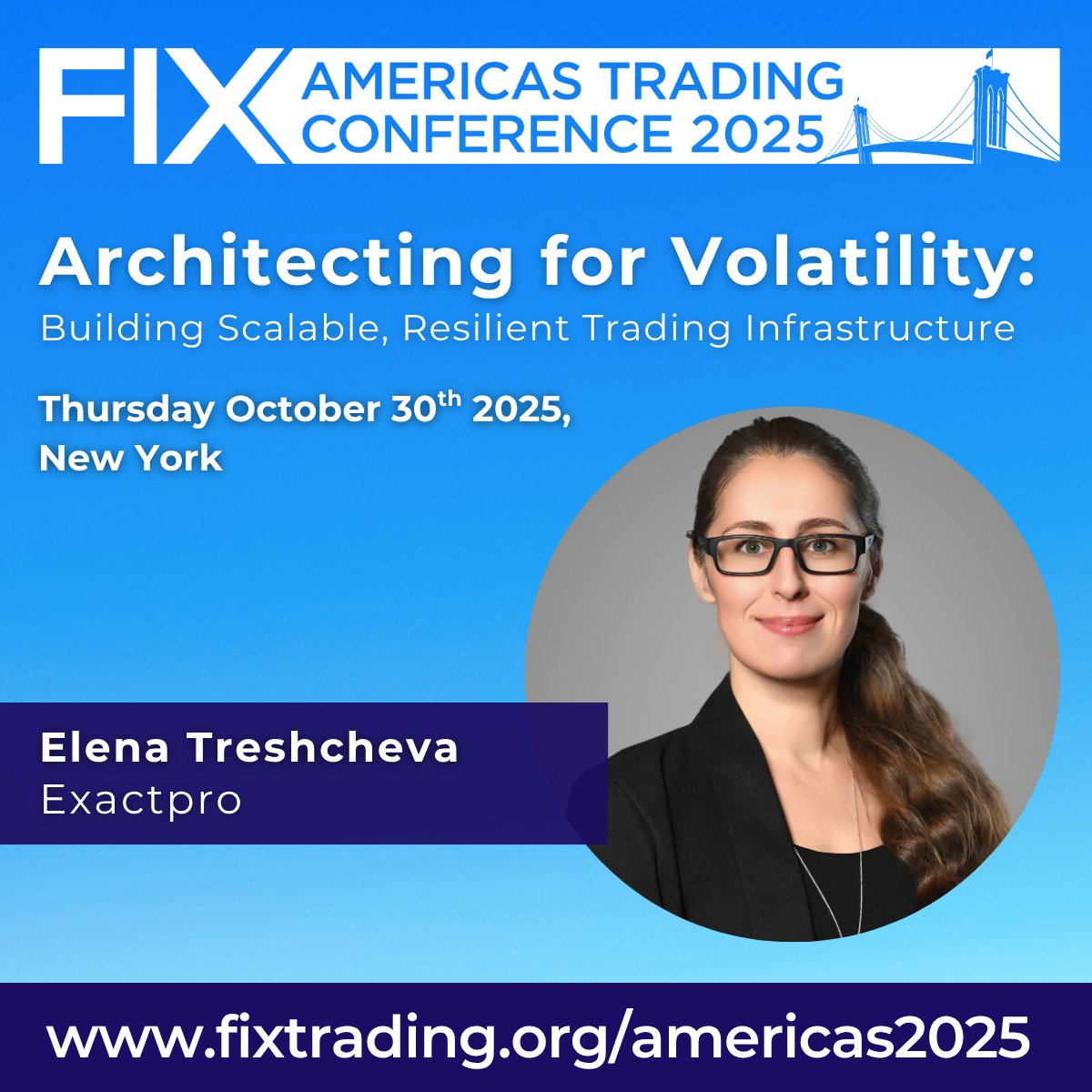 <a href="/exactpro/">Exactpro</a>'s Elena Treshcheva (<a href="/_etres/">Elena Treshcheva</a>) and Thomas Toller will be at the <a href="/FIXTrading/">FIXTradingCommunity</a> Community Americas Trading Conference 2025 on 30 October in New York. The event brings together market participants, technology vendors and industry leaders for a full day of discussions on the