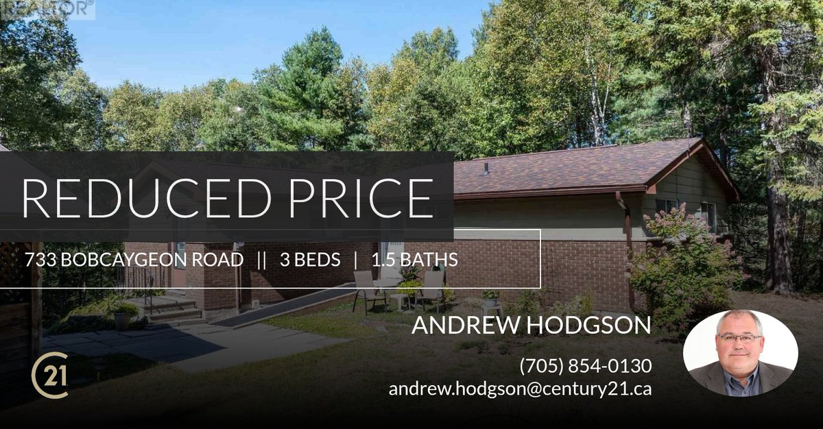 📍 Reduced Price 📍 This recently reduced home at 733 Bobcaygeon Road in Minden Hills (anson) won't last long, so, don't wait to set up a showing! Reach out here or at (705) 854-0130 for more information! homeforsale.at/733_BOBCAYGEON…