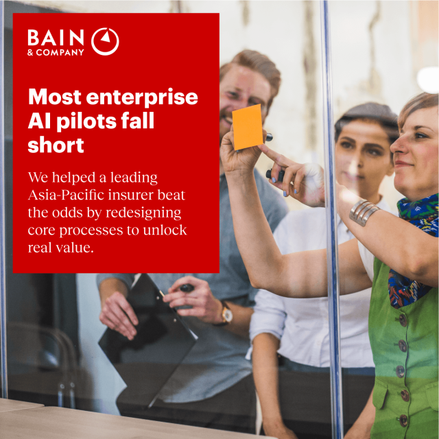 AI pilots tend to fail when organizations focus more on chasing what’s new rather than redesigning processes. Discover how connecting strategy can bring promising momentum. bit.ly/47ruhQ7