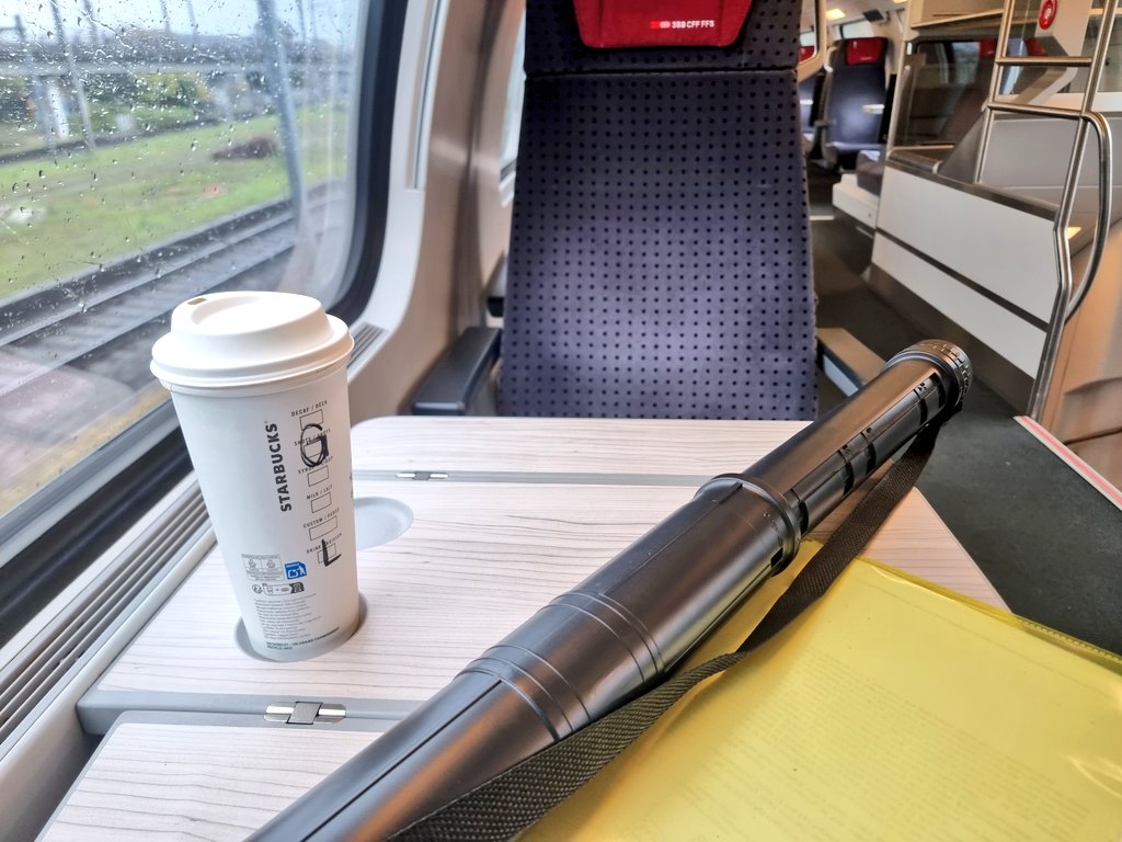 Possibly the first time in 15 years travelling to a meeting with a physical paper drawing. Feel very 1990's architect- have dressed all in black to complete the look.