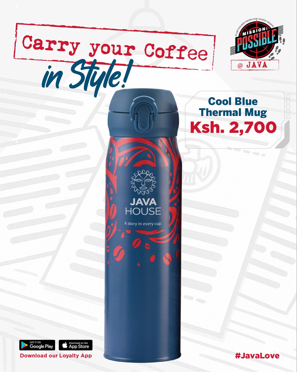javahouseafrica's tweet image. The best gifts are ours! Get a Java Thermal Mug today at a branch near you. #JavaLove