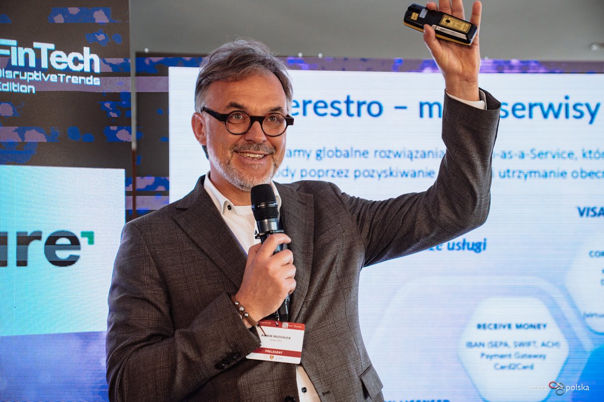 FinTechDigital's tweet image. 🎙️ Kolejno wysłuchaliśmy case study pl.: „Stablecoiny akceptowane na każdym terminalu płatniczym już dziś”, który zaprezentował Adam Miziołek, Chief Global Growth Officer, Verestro.