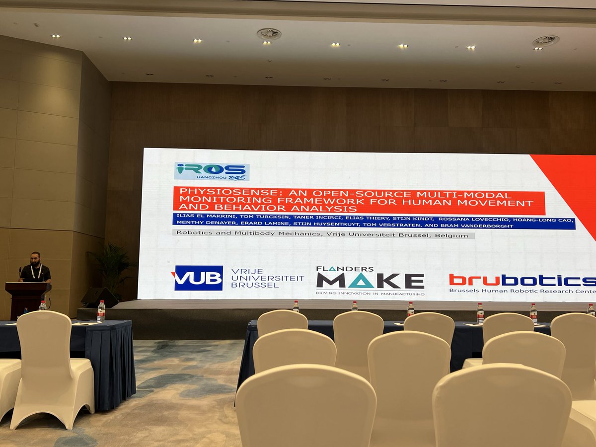 brubotics's tweet image. Prof Ilias El Makrini presenting his #FlandersMake paper on 

PhysioSense: An Open-Source Multi-Modal Monitoring Framework for Human Movement and Behavior Analysis
Performed at AugmentX
researchportal.vub.be/files/12345058…