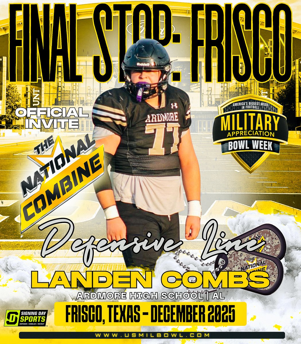 Landen Combs (<a href="/Landen_Combs73/">Landen Brody Combs</a>), #WeHaveAJerseyForYou at #TheNationalCombine. Click below to nominate an athlete: forms.gle/5YRDS35KDyECDf…