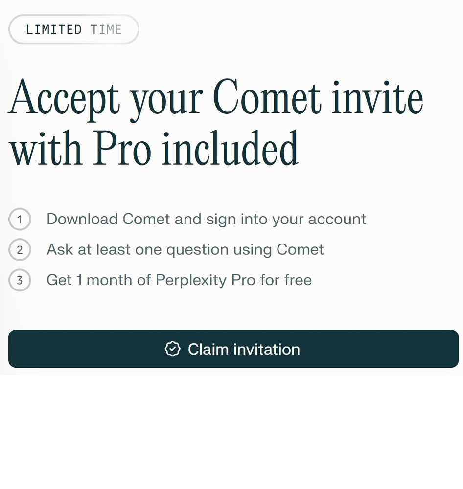 Adoptive_dot's tweet image. Too many tabs. No focus.
Meet 𝐂𝐨𝐦𝐞𝐭 𝐁𝐫𝐨𝐰𝐬𝐞𝐫 🧠
With 𝐏𝐞𝐫𝐩𝐥𝐞𝐱𝐢𝐭𝐲 𝐀𝐈, it automates, blocks ads, and keeps your flow clean.
Less chaos. More clarity.

👉 Try it: bit.ly/4oDvPxv
#CometBrowser  #SmartBrowsing #ProductivityTools #PrivacyOnline