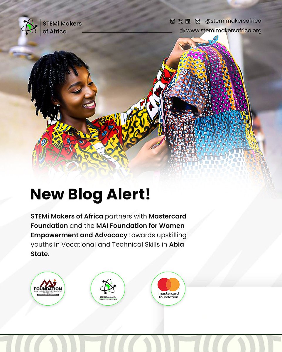 🚨‼️ PARTNERSHIP ANNOUNCEMENT.

We are thrilled to share a new blog alert announcing the IMU ORU UPSKILLING project in proud partnership with <a href="/MastercardFdn/">Mastercard Foundation</a> and <a href="/MAIFoundationn/">The MAI Foundation</a> this November 2025 🤩

Through this project, 120 young talents in Abia State will receive hands-on,