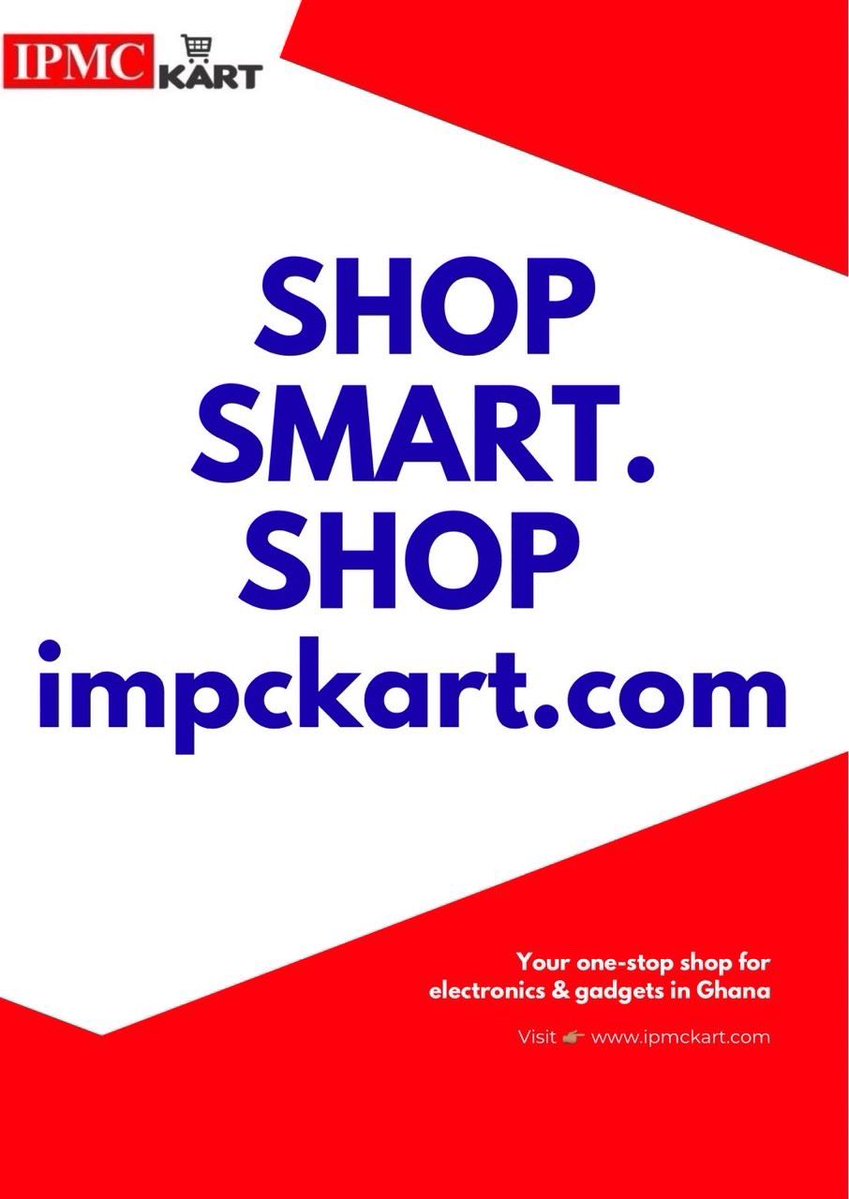 KojoHope1's tweet image. Don’t just scroll — shop smart 🛍️
I just checked @ipmckart and trust me, the offers are too sweet to ignore 😎
Visit 👉 ipmckart.com
#IPMCkart