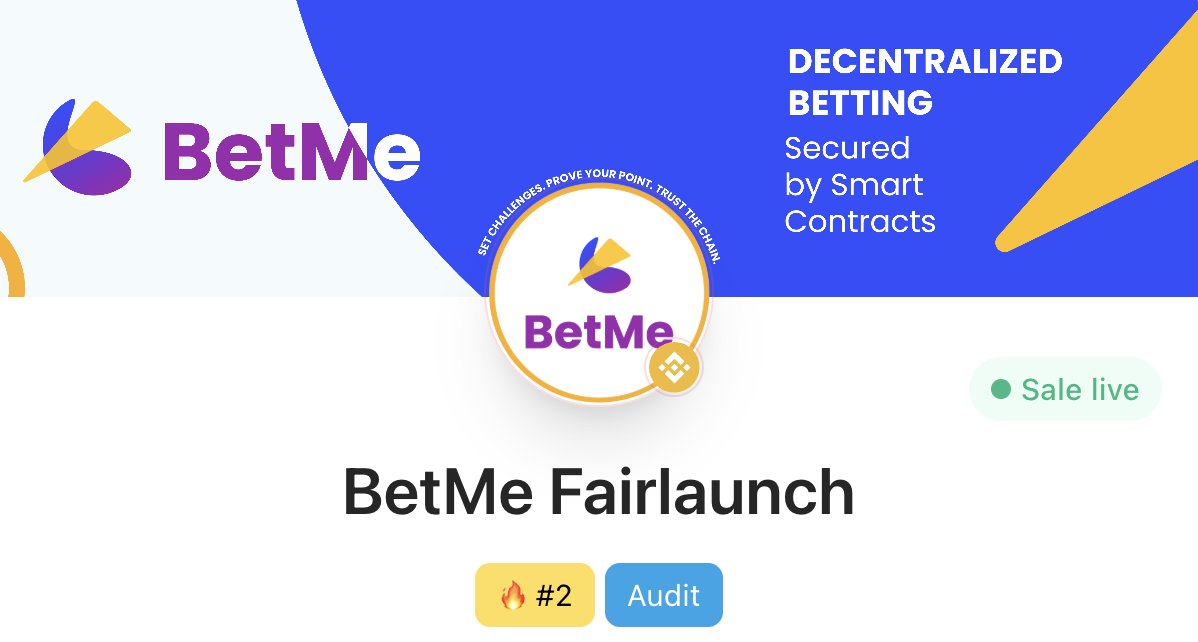 🚀 The $BET Presale is entering its final 24 hours!

This is your last opportunity to secure your allocation before the presale closes.

💎 Stake $BET to earn BNB rewards every 3 days.

📅 TGE: October 27
🔗 Presale Link: pinksale.finance/launchpad/bsc/…

Join the revolution in