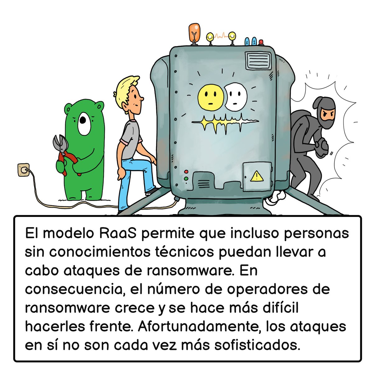 KasperskyES's tweet image. El modelo RaaS (Ransomware as a Service) permite que incluso personas sin conocimiento puedan llevar a cabo ataques de #ransomware.