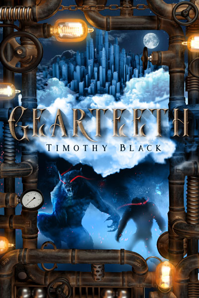 20 years after the apocalypse, only one of the tellurians' floating cities remains. When Elijah gets infected by the werewolf virus, he uncovers a horrific conspiracy and must choose between humanity's last hope and the people he loves. dreamspherebooks.com/gearteeth/ #scifi #bookboost
