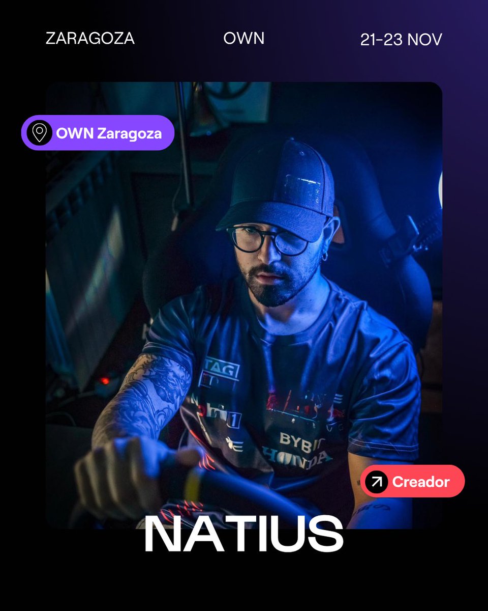 Me han aceptado como creador de contenido en <a href="/OpenWorldNowcom/">OWN Valencia - Zaragoza 2025</a> y no puedo estar más ilusionado🥹

Estaré por allí con el equipo <a href="/_MagGaming_/">MagGaming</a> <a href="/PlayseatGlobal/">Playseat®</a> Grabando cositas, probando simuladores y juegos.

Nos vemos allí!