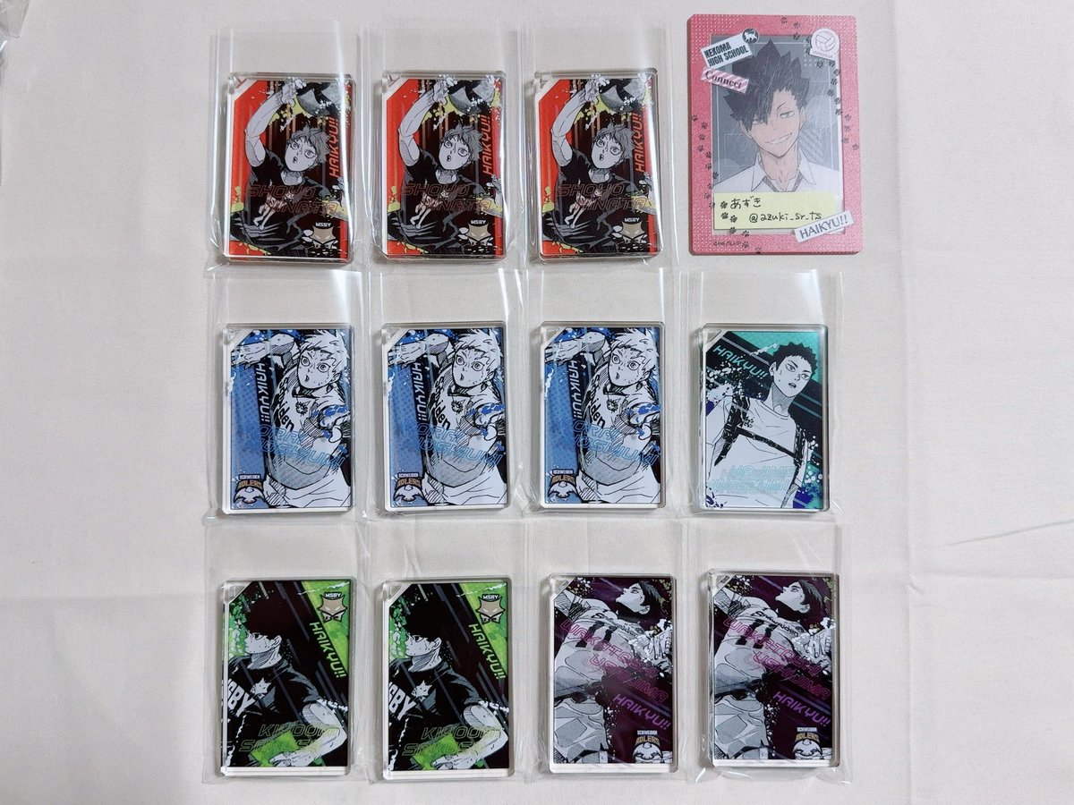 【交換 譲渡】ハイキュー ハイキュー!! 及川の全員倒す ドミノ風 アクリルキーホルダー

譲)日向 岩泉 牛島 佐久早 星海
求)黒尾 または 定価＋送料

追加分含みます
おひとつからでもお気軽にお声掛けいただければ幸いです✧*｡
