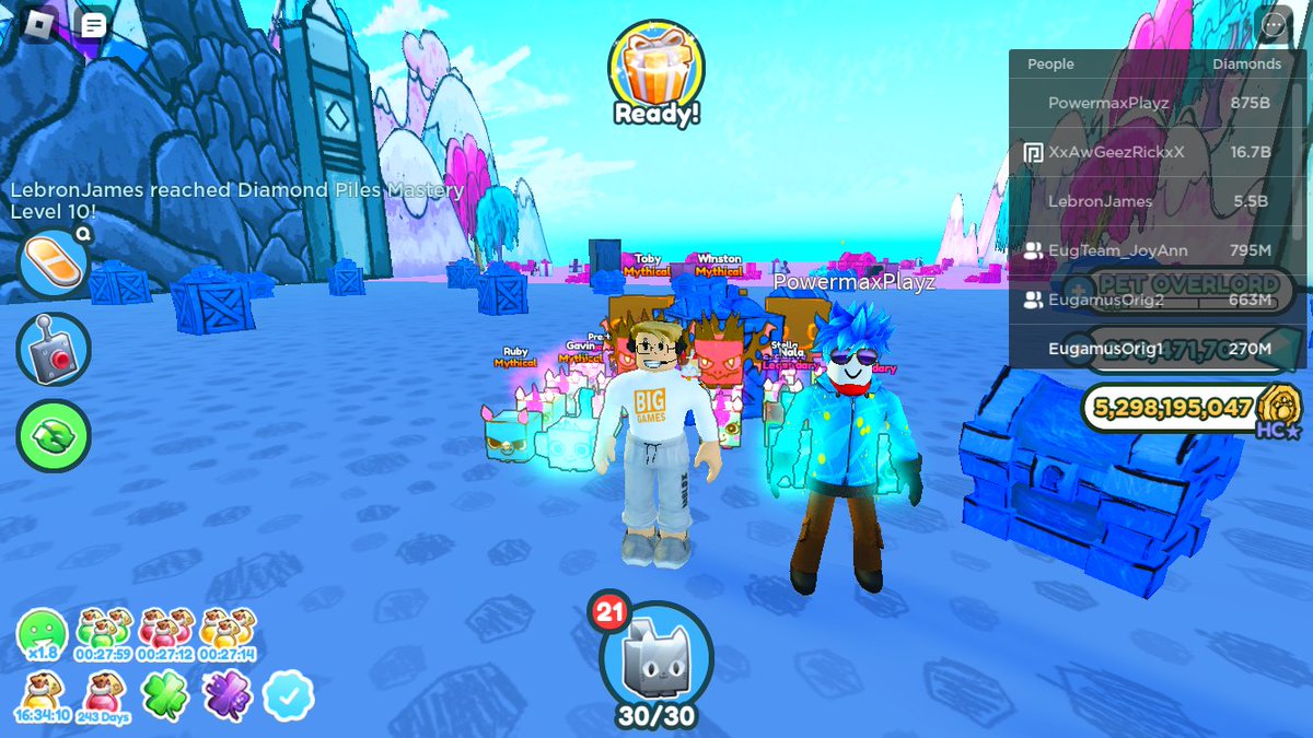 EugamusOrig2's tweet image. Throwback Thursday (TBT) #TBThursday 
Way back the photo screenshot taken last February 4, 2023 with my idol @Powermaxplayz &amp;lt;3 
I missed him so much! 
#petsimulatorx #doodleworldHC @BunnnnyZombie @BuildIntoGames