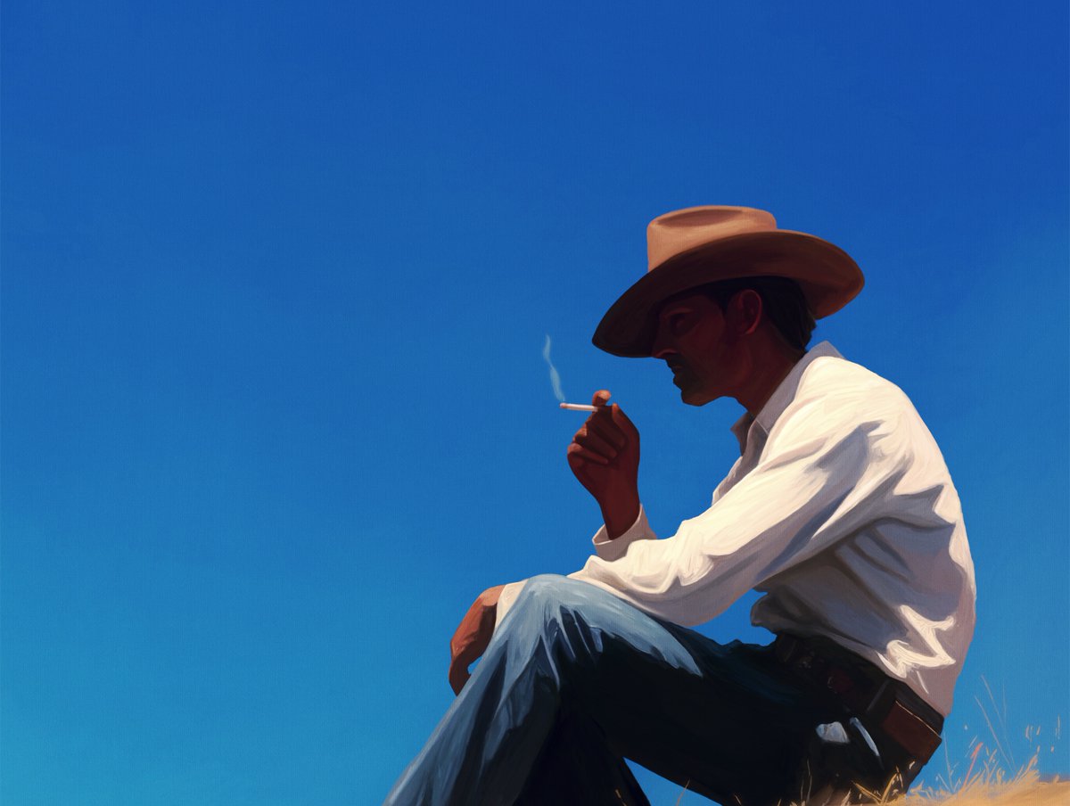 QT your $ETH masterpiece.

"Cigarette" - SOLD, digital painting.
This is as peaceful as my life gets.