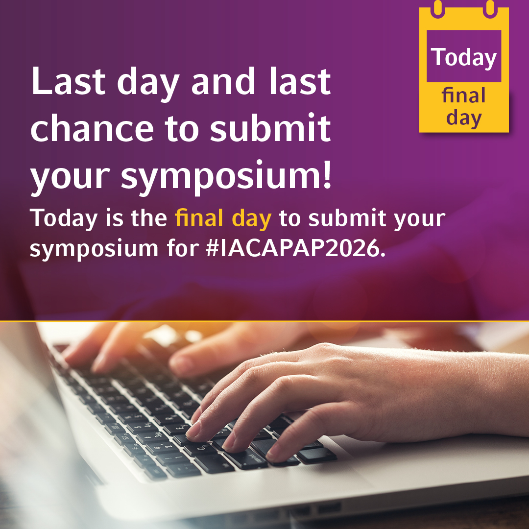 IACAPAP's tweet image. This is it: Final day to submit your symposium!
Today is your last chance to be part of the #IACAPAP2026 scientific programme.

🗓️ Submission closes today – 30 October 2025
👉 Submit here: iacapap-congress.com/abstract-submi…
#IACAPAPCongress #GlobalCommunity #ChildMentalHealth #Psychiatry