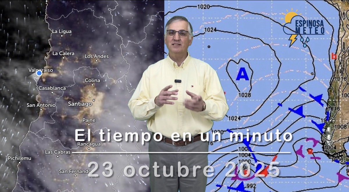 El tiempo en un minuto para la región de Valparaíso y Santiago; 23 octubre 2025

youtu.be/44rAB2wDE6s

Comenta y comparte!!!

#Tiempo #Clima #PronosticoDelTiempo