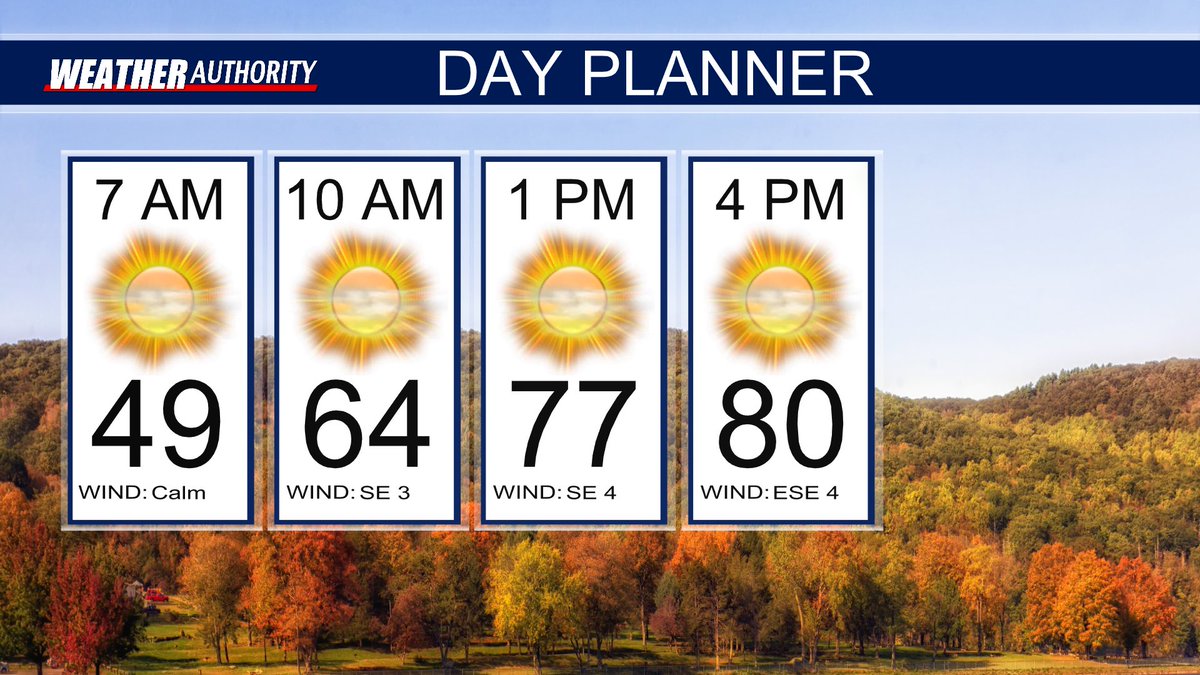 THURSDAY PLANNER: It’s another lovely day with highs reaching the low 80s. Enjoy!
#ARwx #LAwx #MSwx
