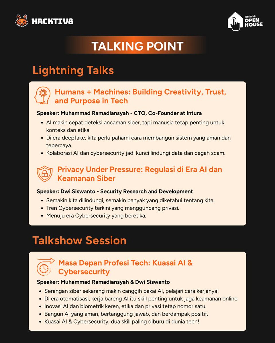 grafisity's tweet image. Tech makin canggih, tapi ancamannya juga makin nyata. Kamu siap belajar hal yang paling dibutuhin sekarang — AI & Cybersecurity?