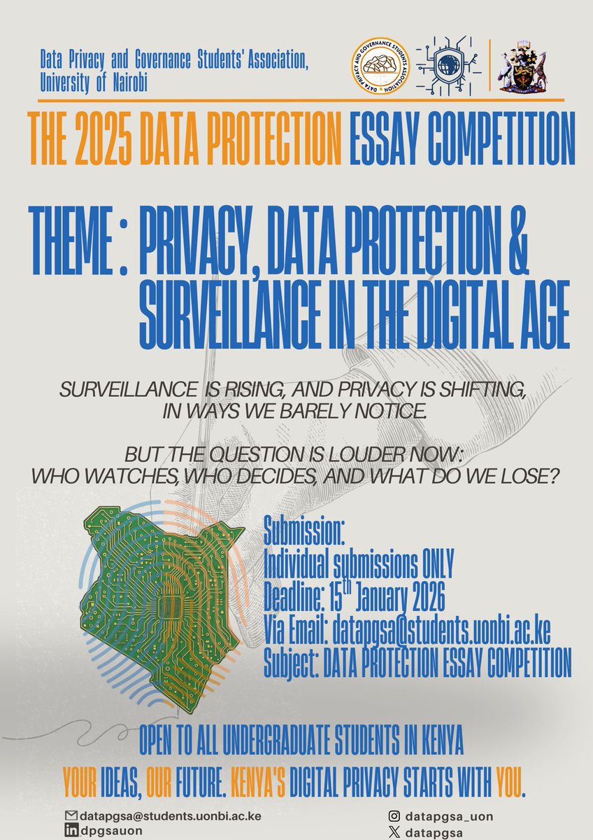 2025 Data Protection Essay Competition for Kenyan undergraduate students