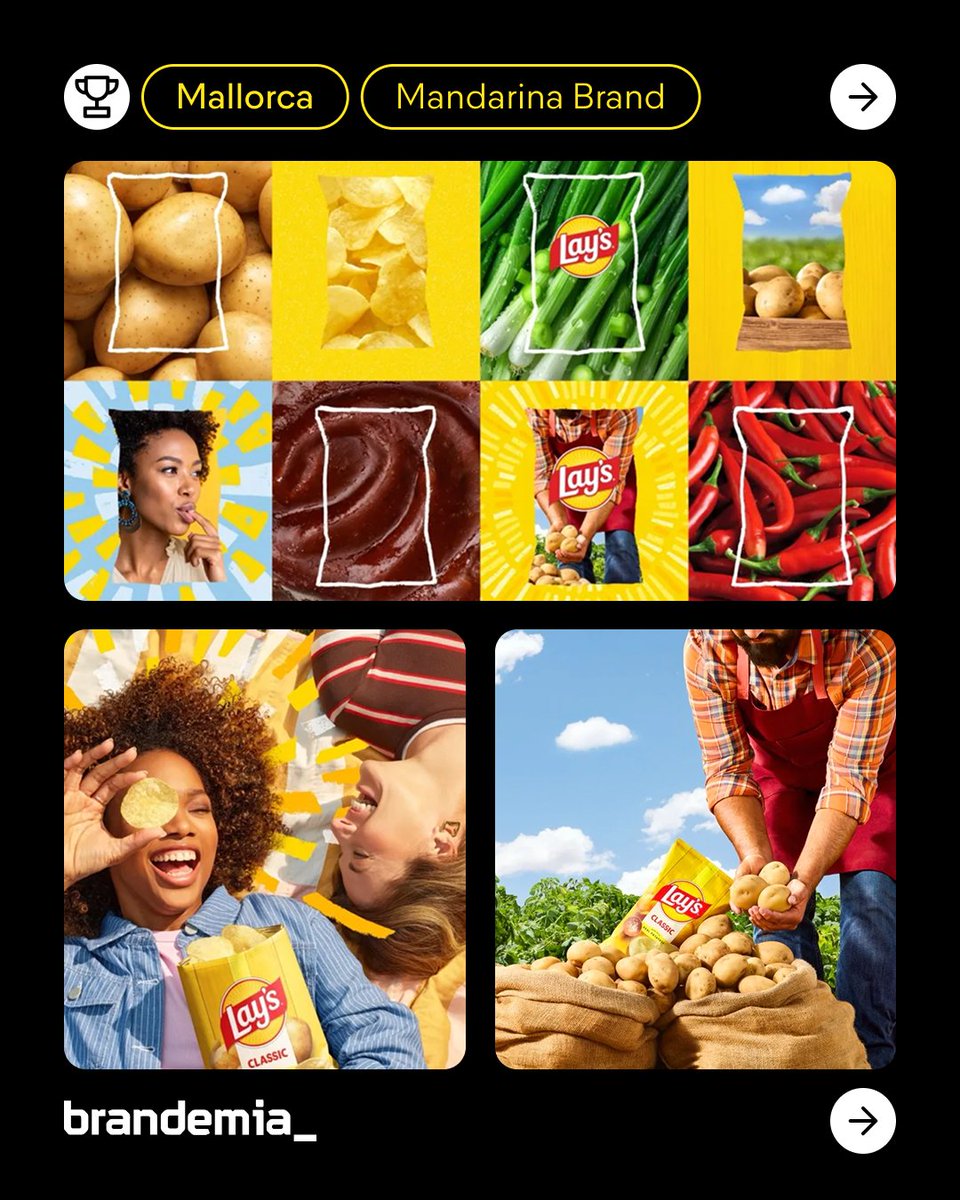 ¿Cómo cambias la percepción de una marca? Así lo ha hecho Lay's: de patatas industriales a “auténticas” 🥔 

Lay’s estrena logo, packaging y una idea clara: volver al origen con “Real Potatoes”.

Así, reformula su identidad para hablar de autenticidad, tierra y producto real.