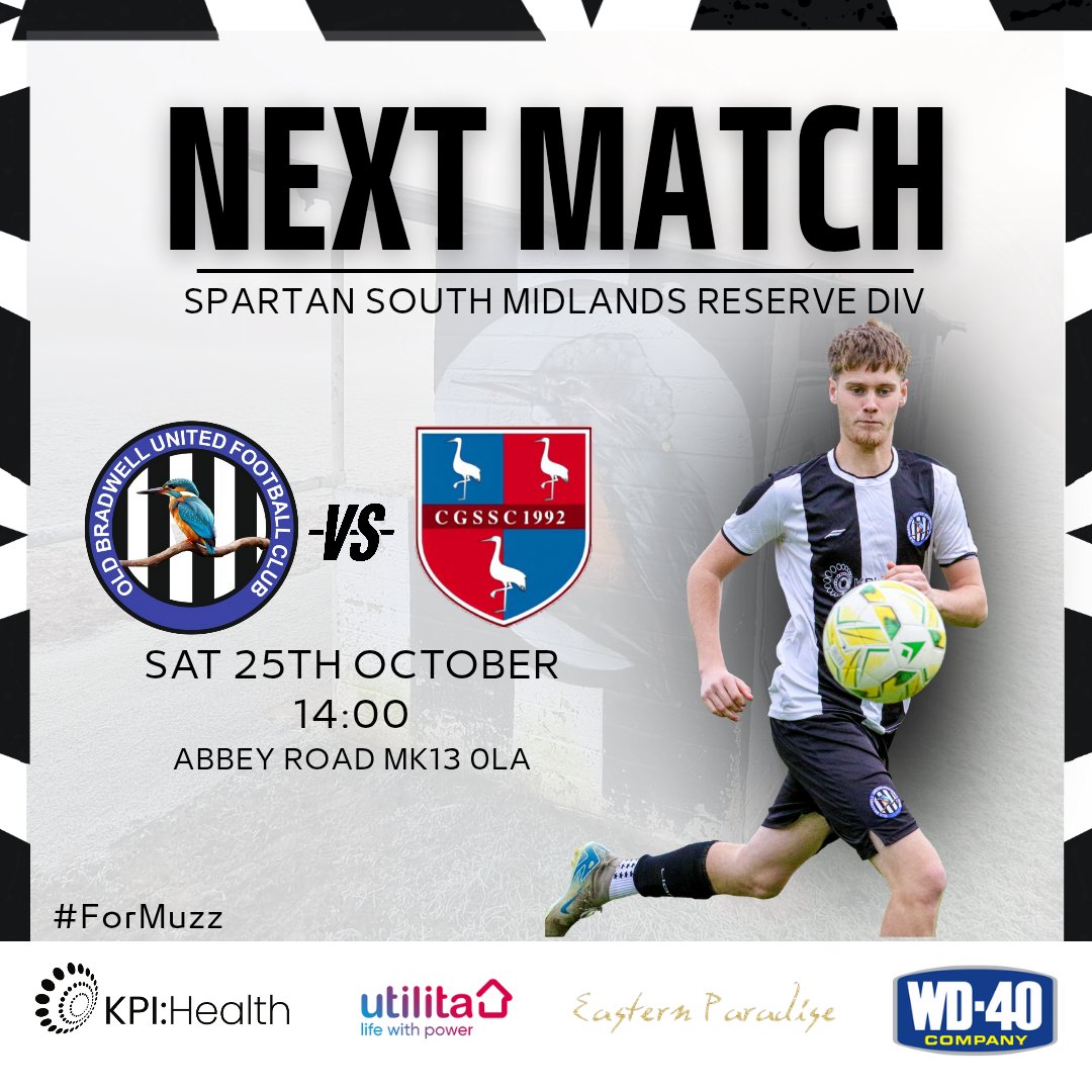 OBUFCDev's tweet image. We welcome @cgscdevelopment to Abbey Road this weekend in a first meeting for the clubs

Come down and support the boys !⚽

🕒 14:00 KO
🏟️ Abbey Road MK13 9AR
🍻 Bar open from 12
🏆 SSMFL Reserve Div