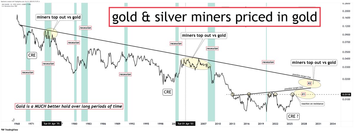 Miners Priced In Gold.

Expect their performance to slow down for a while.