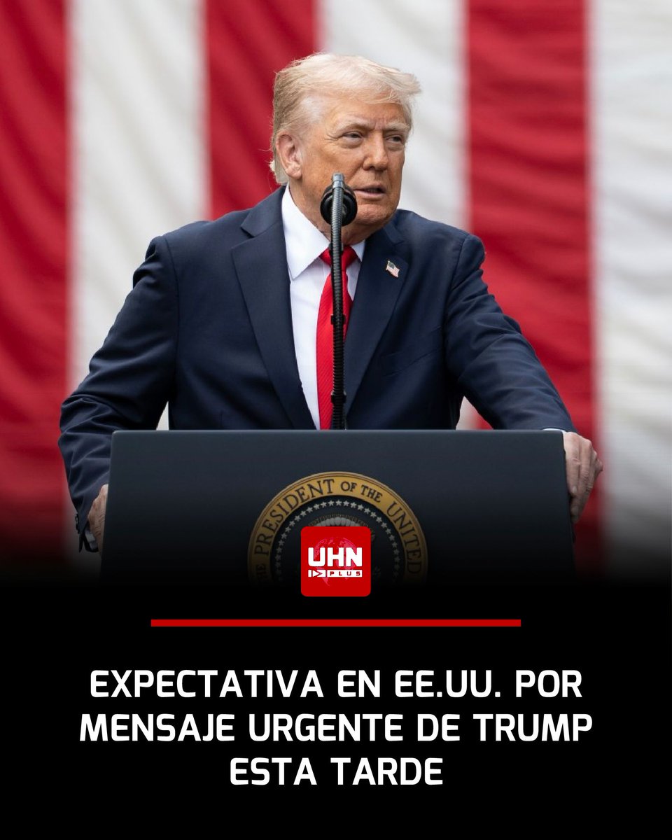 🇺🇸‼️ | ÚLTIMA HORA — El Presidente Donald J. Trump hará un anuncio oficial hoy a las 3 p.m., sin que se conozcan aún los detalles del mensaje. Expectativa total en Washington ante lo que podría marcar un nuevo giro en la agenda nacional e internacional.
