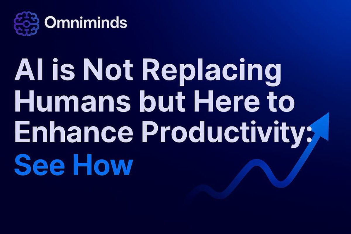 omnimindsai's tweet image. 1/ AI is not here to replace humans, but here to make humans unstoppable. 

At @Omnimindsai, we believe AI should enhance your workflow, not eliminate people from it. 

Read further to learn more 👇