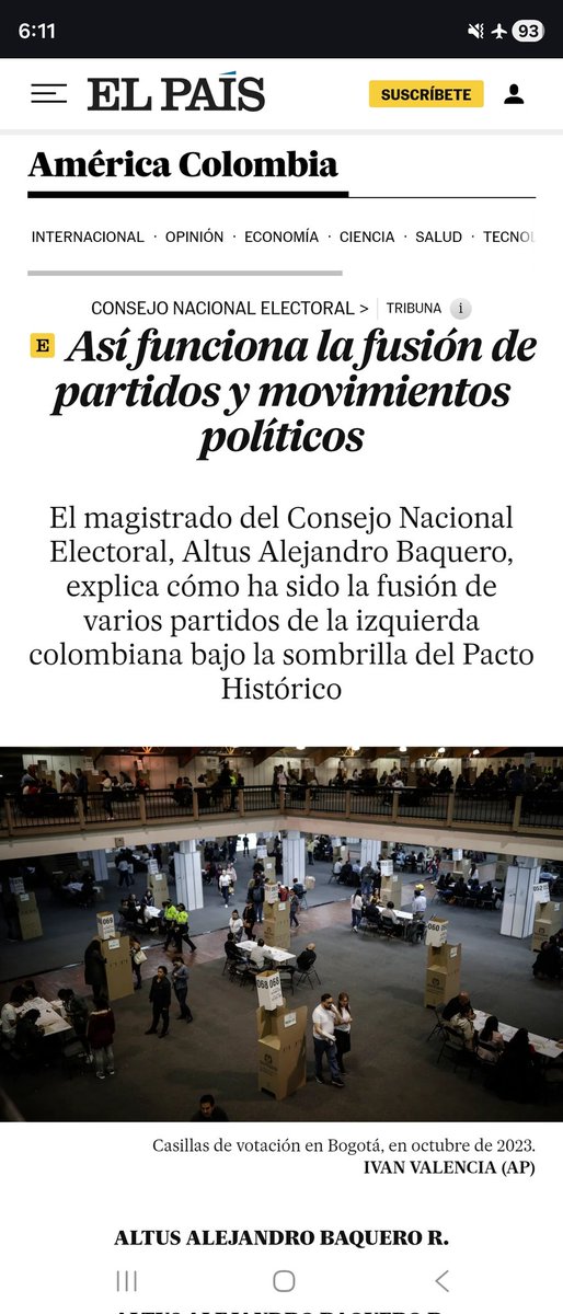 Explicación sobre la fusión de partidos políticos en Colombia elpais.com/america-colomb…
