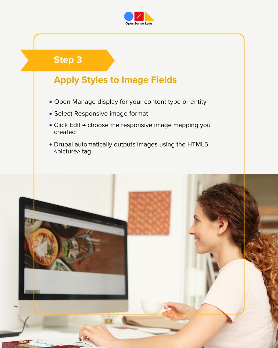 OpenSenseLabs's tweet image. Images can make or break your website. Sending the wrong size slows it down 😬
Responsive images deliver the perfect size per device, boosting performance and UX.
Want to use them in Drupal? Swipe for a step-by-step guide
#drupal #webdevelopment #frontenddevelopment #germany