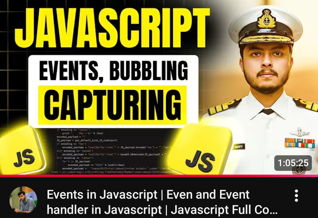 YashSainiCodes's tweet image. 📅 Day 46 – Web Development Journey
Topic Covered:
Events in JavaScript
Thanks 🙏 to @rohit_negi9 Bhaiya & @adityatandon02 Bhaiya for an amazing course!
#180DaysOfCode #WebDevelopment #CoderArmy