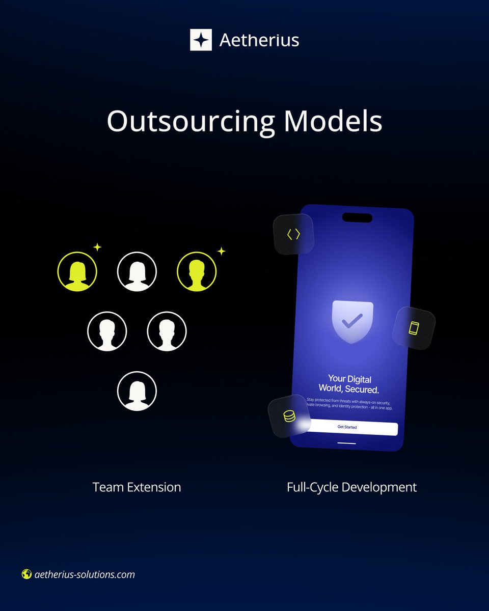 AetheriusTech's tweet photo. Outsourcing mobile app development can be done in two ways:

Extending your current team:

More about it, you can find here 👉 https://t.co/ljKCanPlaU

Outsourcing your entire development team:

Here you can find more information  👉https://t.co/ZzNnvnIX1B https://t.co/rG4Rd4RvEB