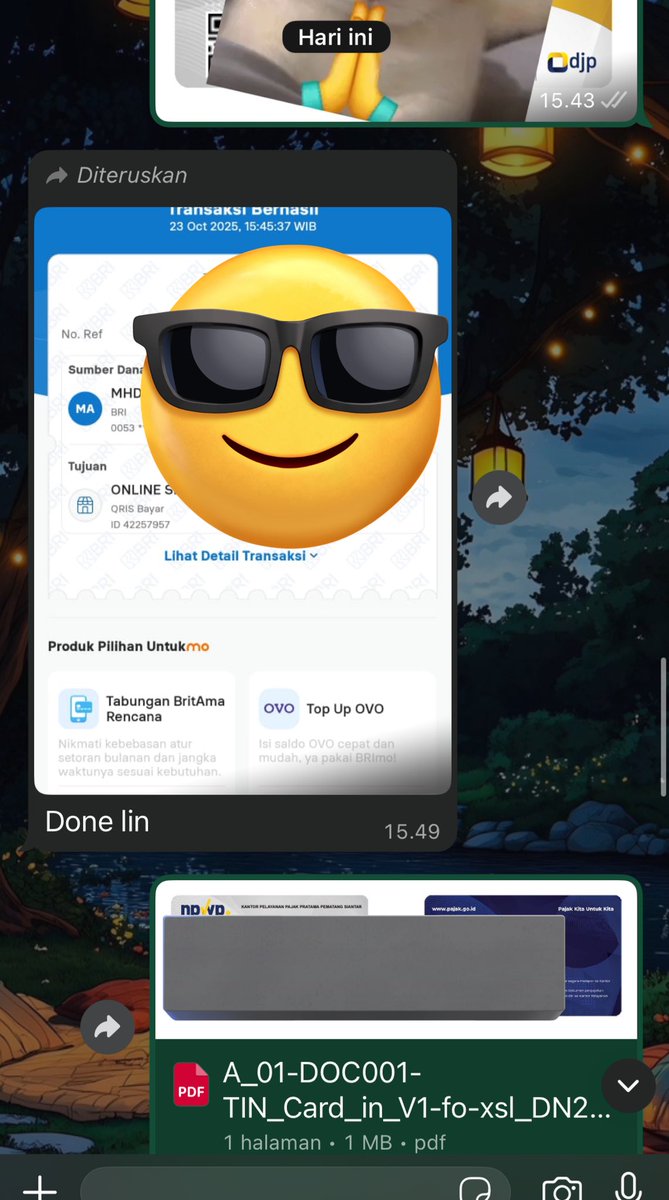 Guyss yuk yang butuh npwp  bisa dibantu proses cepet tanpa foto data pribadi ya, dijamin aman😇 ini beberapa transaksi hari ini. 
Payment diakhir🤗
#zonauang #zonajajan #coretax #npwp #jasanpwp