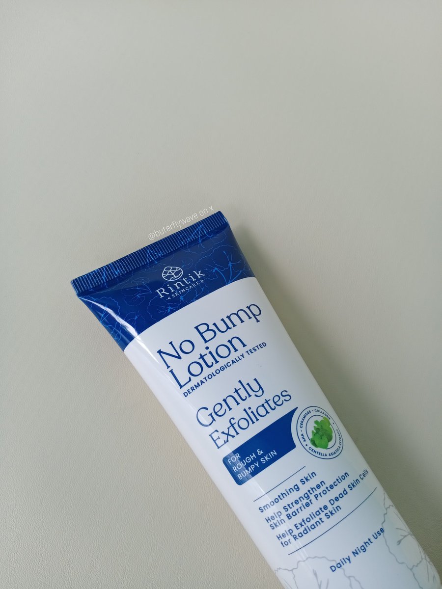 sebel ga sih tiba tiba punya chicken skin sampe kering gitu 🥲

sampe akhirnya aku cobain Rintik No Bump Lotion gentle exfoliasi ini 🤩🤩
