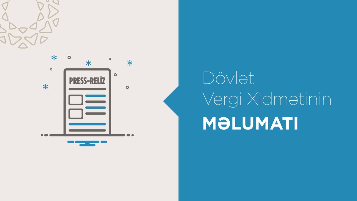 Dövlət Vergi Xidməti “Kommersiya qurumunun və ya publik hüquqi şəxsin dövlət qeydiyyatı məlumatlarının dəyişdirilməsi” xidməti ilə bağlı #vergi ödəyicilərinin fikirlərini öyrənmək məqsədilə onlayn sorğu keçirir.

Ətraflı - shorturl.at/vANvm

#DövlətVergiXidməti #Vergilər